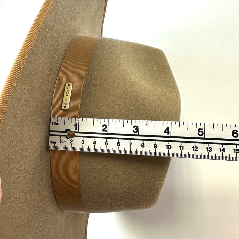 Gigi Pip brown felt Monroe Rancher Womens hat Size Small Medium Western - Picture 12 of 15